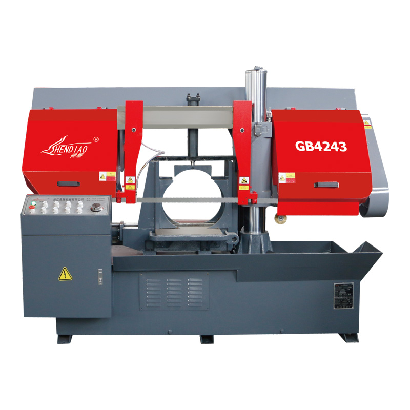 GB4243 Jaw Full Bundle Rebar Special Cutting Metal Double-Cylinder Horizontal Band Sawing Machine